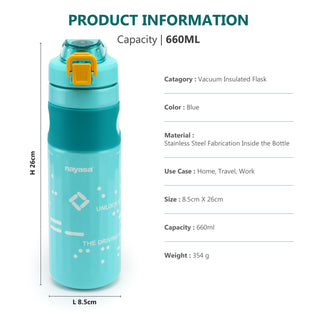 Move on Vacuum Flask, 660 ml Blue