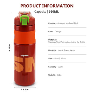 Move on Vacuum Flask, 660 ml Maroon