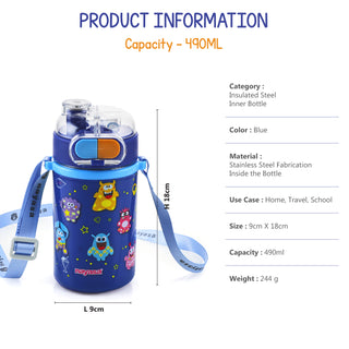 Captain Insulated Water Bottle 490 ML