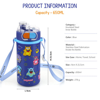 Captain Insulated Water Bottle 650 ML
