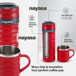 Tea Candy Flask with Dual Candy Mug Set