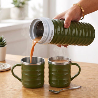 Tea Candy Flask with Dual Candy Mug Set