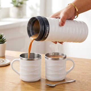 Tea Candy Flask with Dual Candy Mug Set