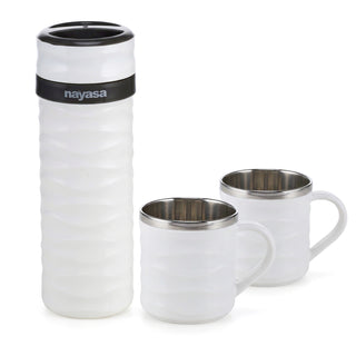 Tea Candy Flask with Dual Candy Mug Set