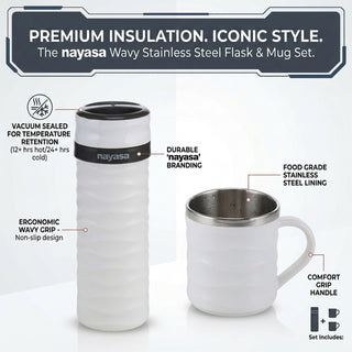 Tea Candy Flask with Dual Candy Mug Set