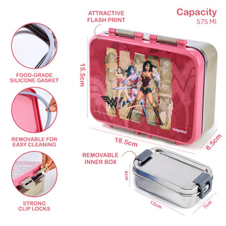 Petro DC Super Heroes Stainless Steel Small Lunch Box
