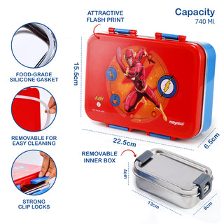 Petro DC Super Heroes Stainless Steel Big Lunch Box