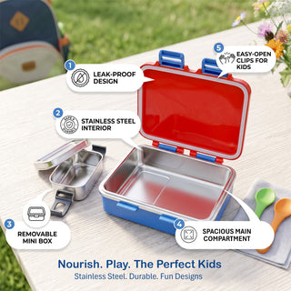 Petro DC Super Heroes Stainless Steel Big Lunch Box