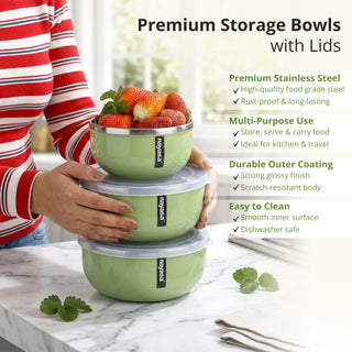 Orian Steel Bowl ( S+M+B )