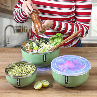 Orian Steel Bowl ( S+M+B )