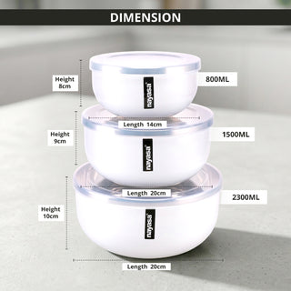 Orian Steel Bowl ( S+M+B )