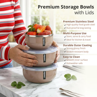Orian Steel Bowl ( S+M+B )