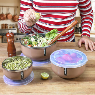 Orian Steel Bowl ( S+M+B )