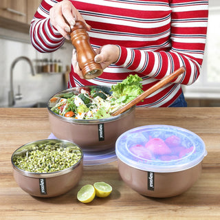 Orian Steel Bowl ( S+M+B )
