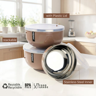 Orian Steel Bowl ( S+M+B )
