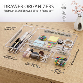 Drawer Organizer Combo Pack – 20 Pieces (5 Sets x 4 Pieces)