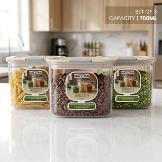 Smooth Airtight Container Set of 3
