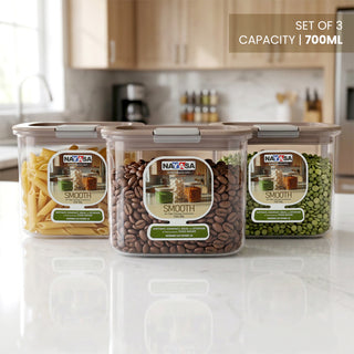 Smooth Airtight Container Set of 3