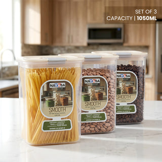 Smooth Airtight Container Set of 3