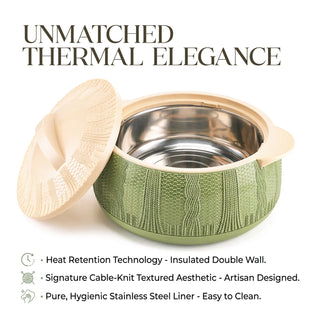 FINESTA CASSEROLE SET OF 3 (500+1000+1500) SAGE GREEN
