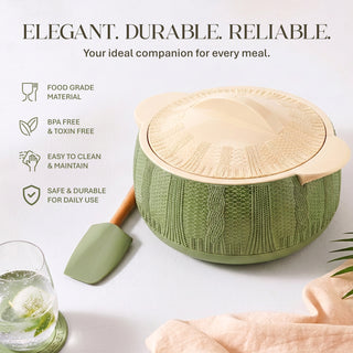 FINESTA CASSEROLE SET OF 3 (500+1000+1500) SAGE GREEN
