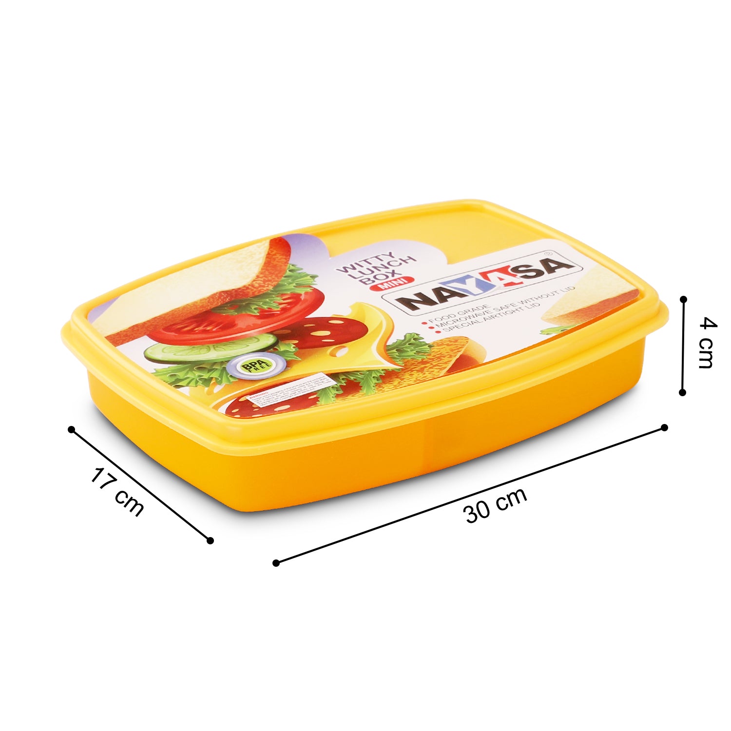 Witty Mini Regular Lunch Box Orange / Set of 3