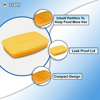 Witty Mini Regular Lunch Box Orange / Set of 3