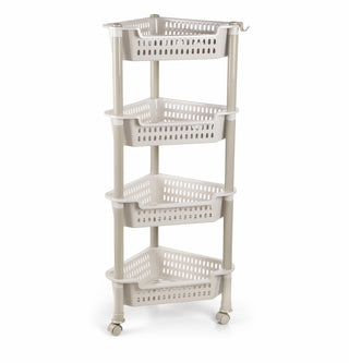 Corner Trolley Beige / 4 Layer
