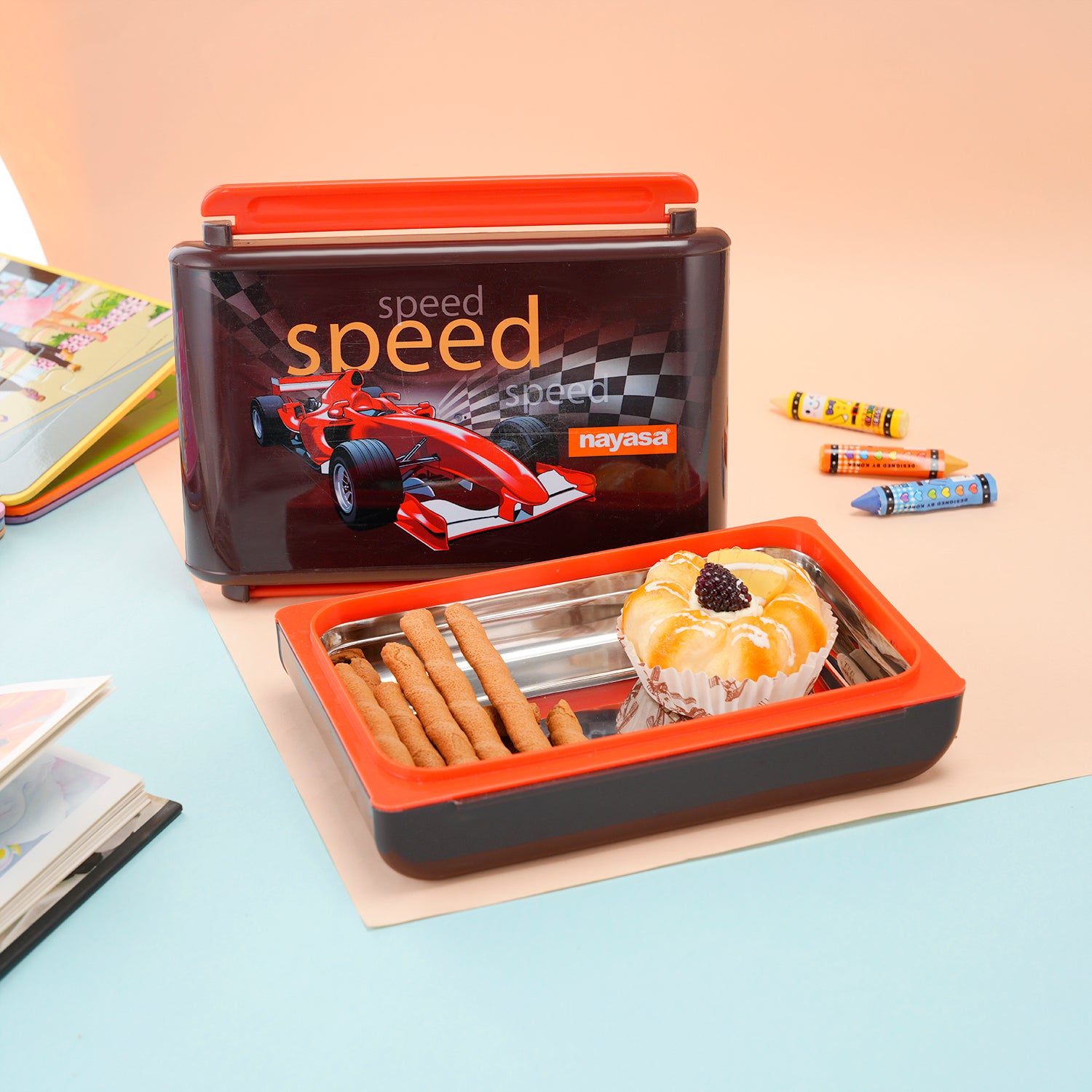 Notebook Insulated Lunch Box Black / 800ml