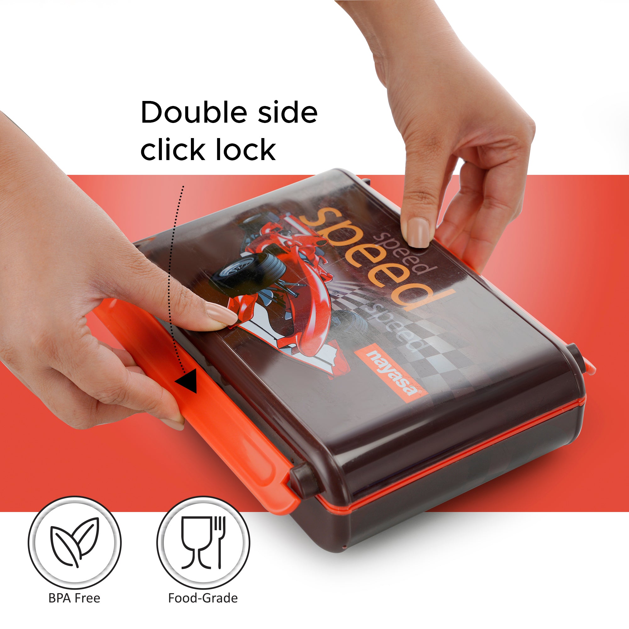 Notebook Insulated Lunch Box Black / 800ml