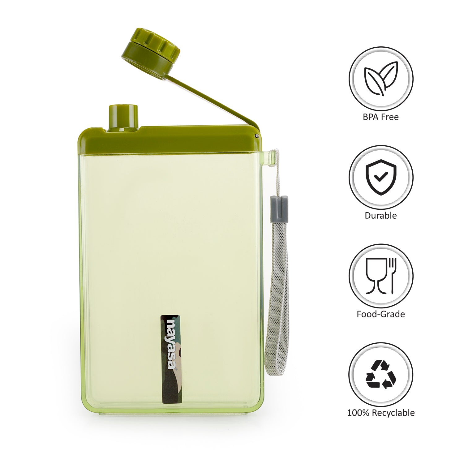 Zelda Bottle- 550 ML Green / Set of 1