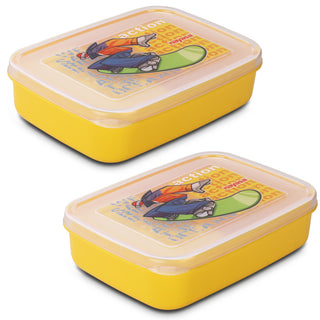 Ninja Regular Lunch Box, Pack of 2