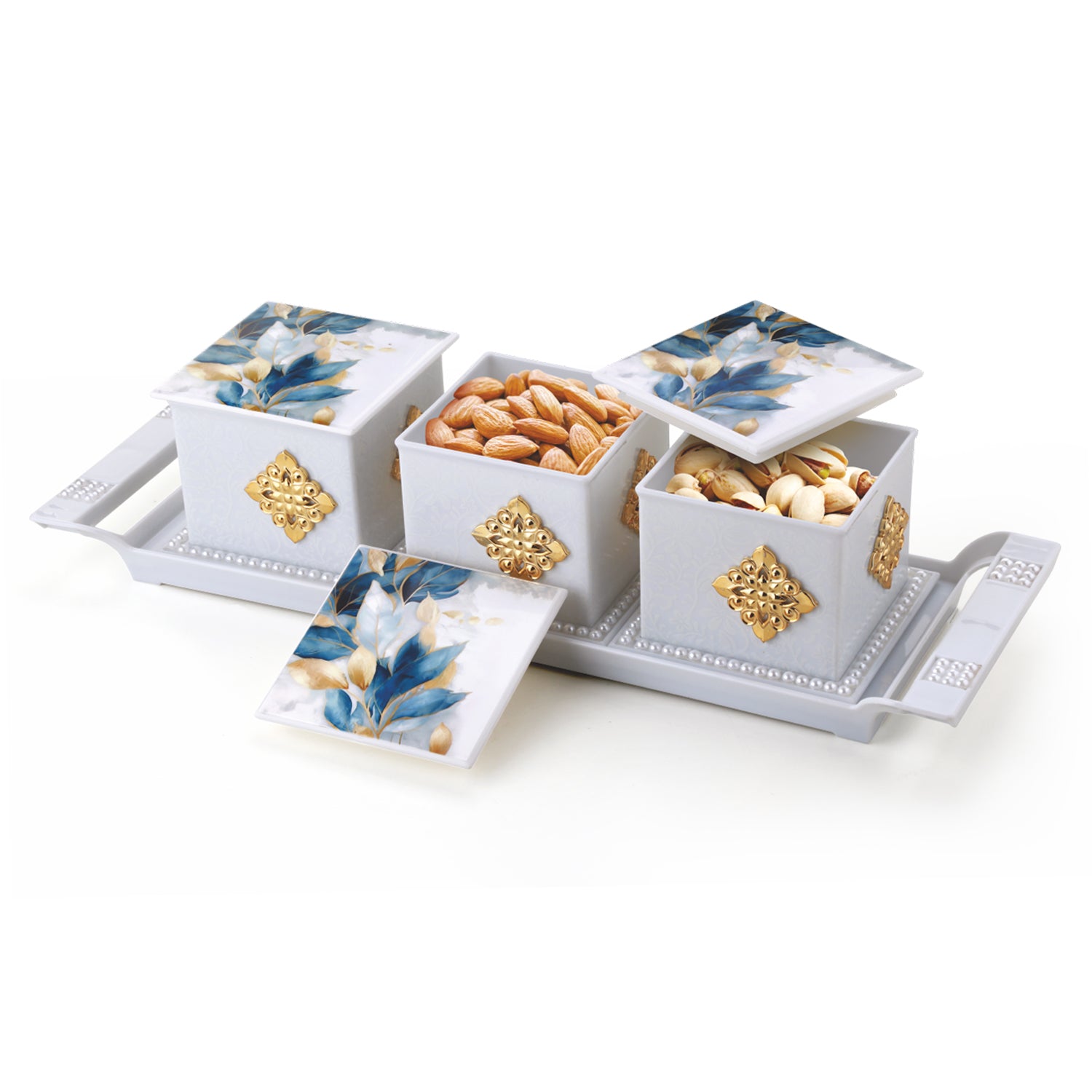 Pearl Dry Fruit Container Set of 3