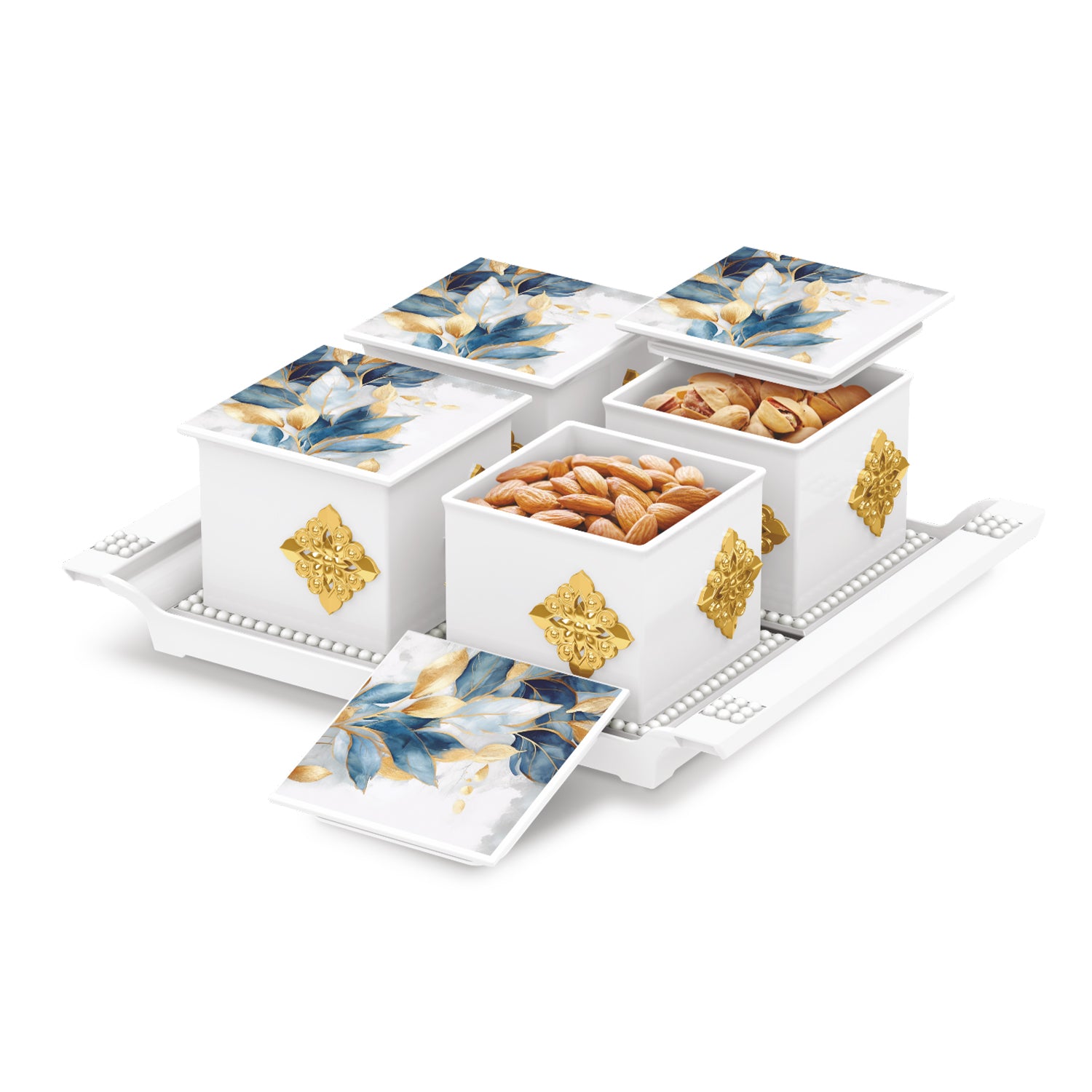 Pearl Dry Fruit Container Set of 4