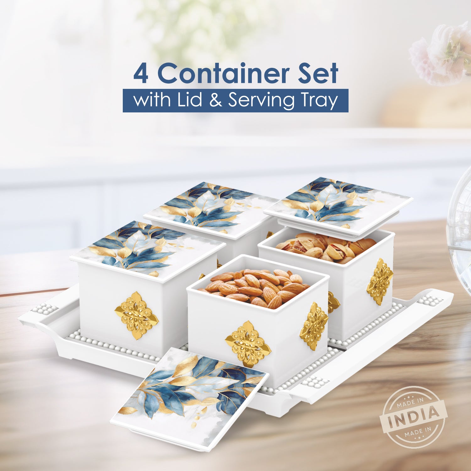 Pearl Dry Fruit Container Set of 4
