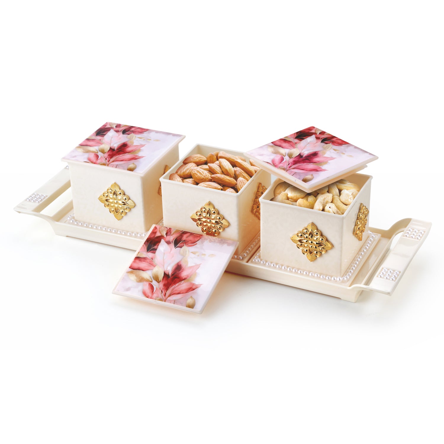 Pearl Dry Fruit Container Set of 3