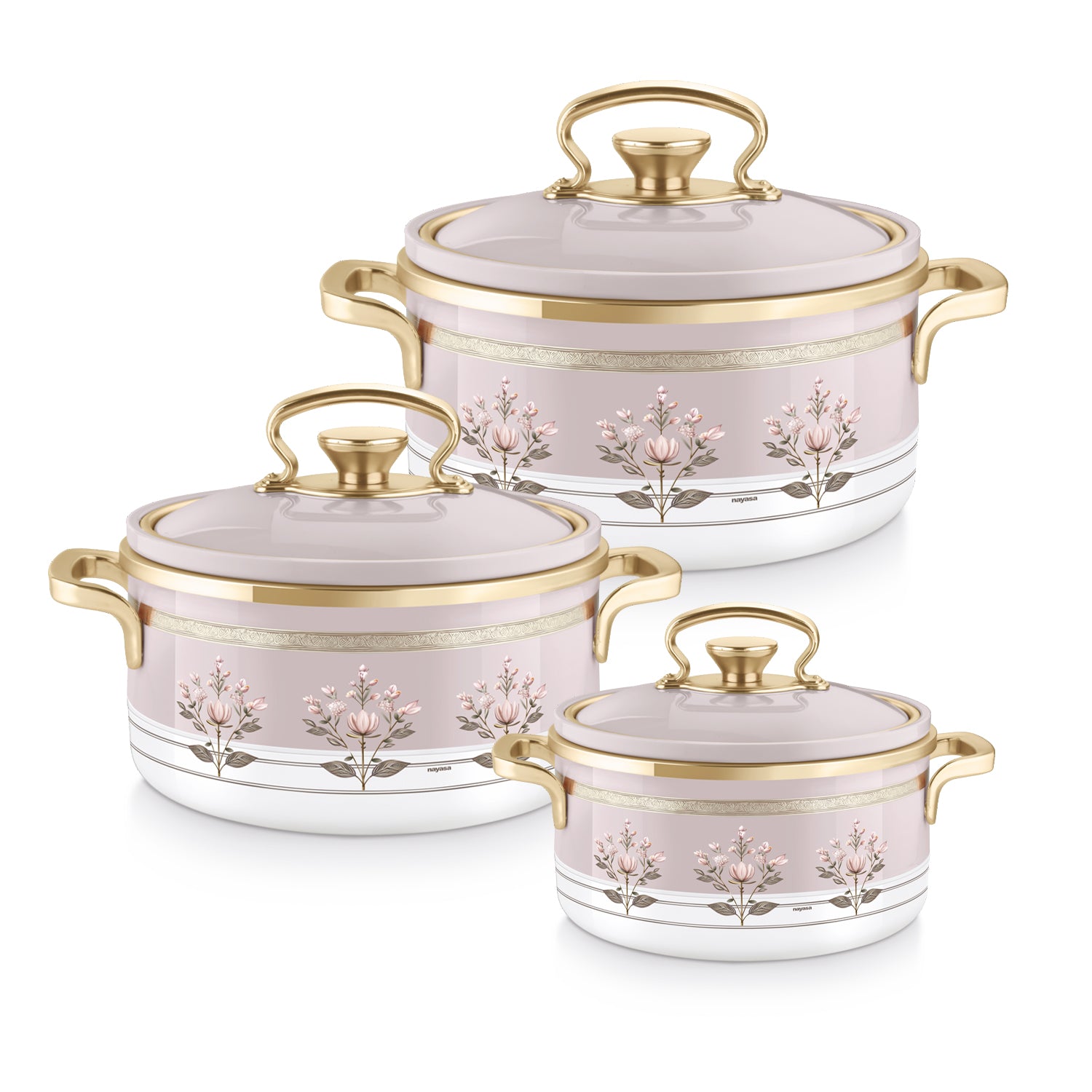 Rachel Casserole small set, 500ml, 1000ml, 1500ml