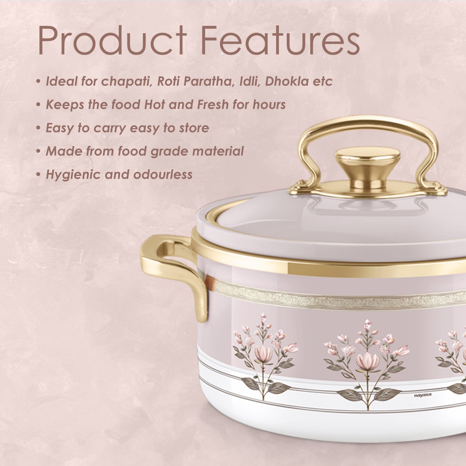 Rachel Casserole small set, 500ml, 1000ml, 1500ml