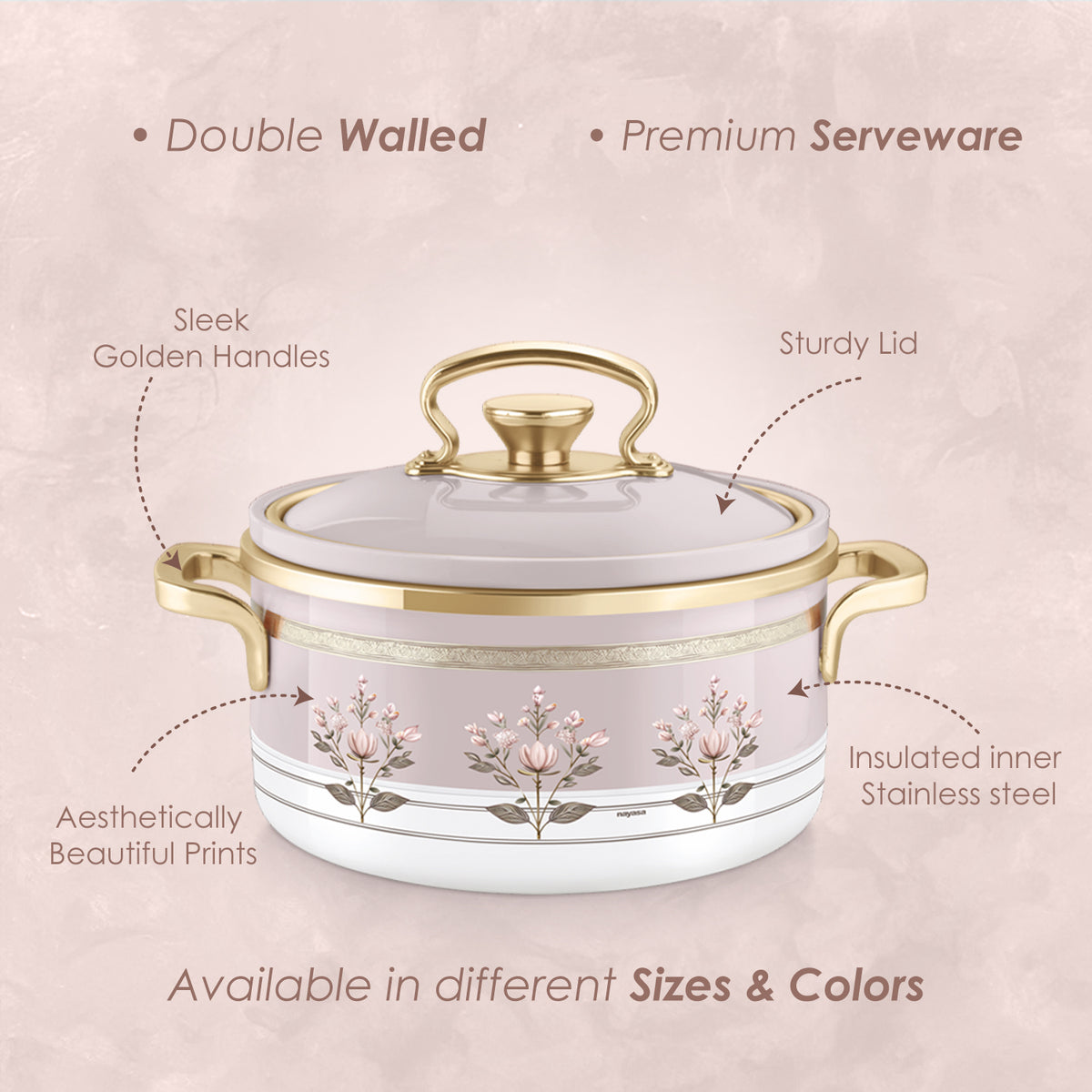 Rachel Casserole small set, 500ml, 1000ml, 1500ml
