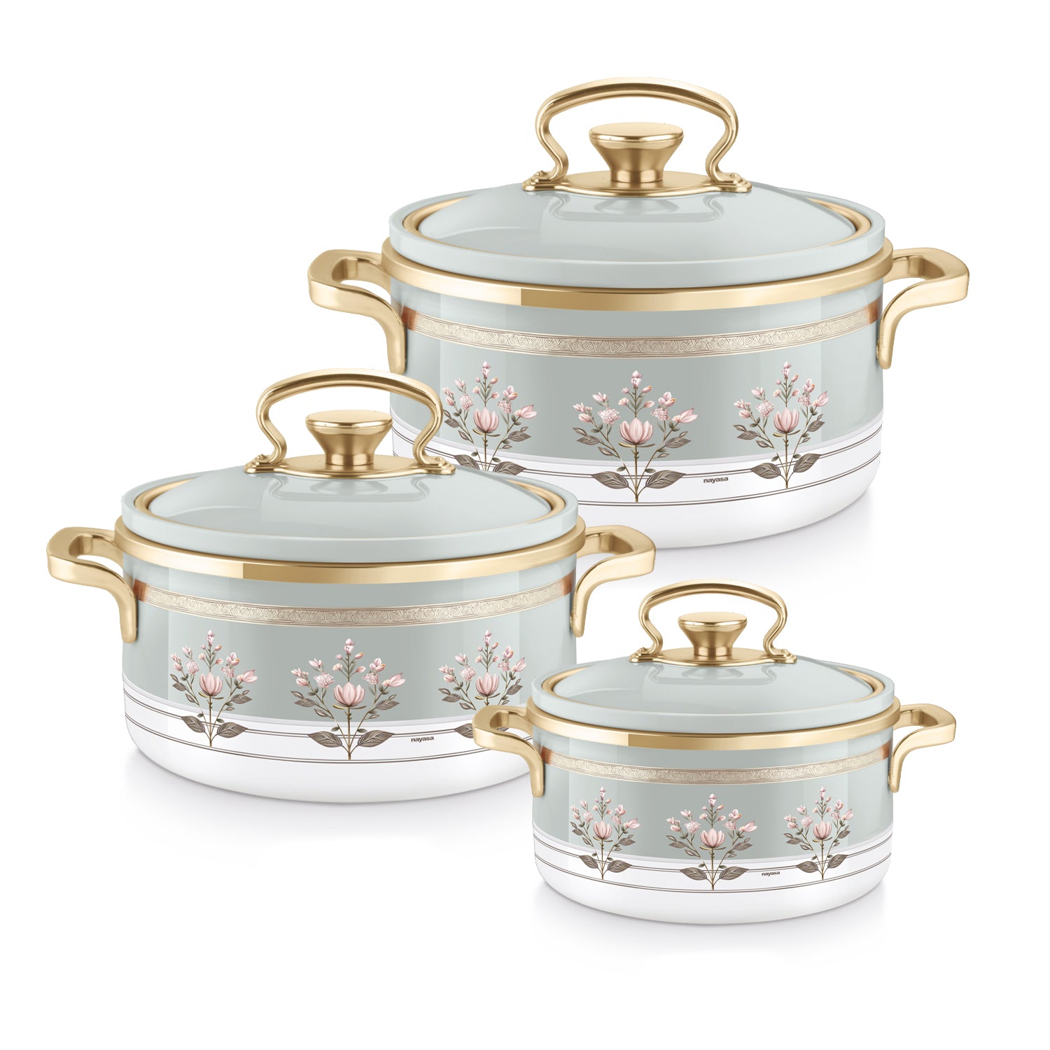 Rachel Casserole small set, 500ml, 1000ml, 1500ml