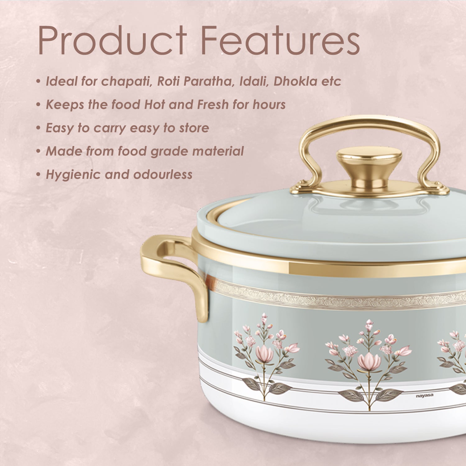 Rachel Casserole small set, 500ml, 1000ml, 1500ml