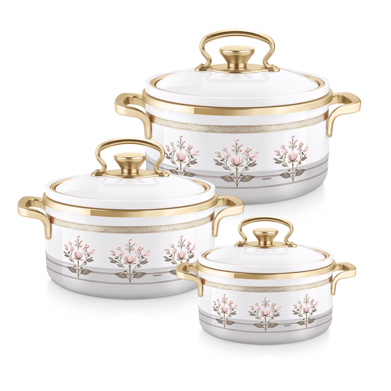Rachel Casserole small set, 500ml, 1000ml, 1500ml