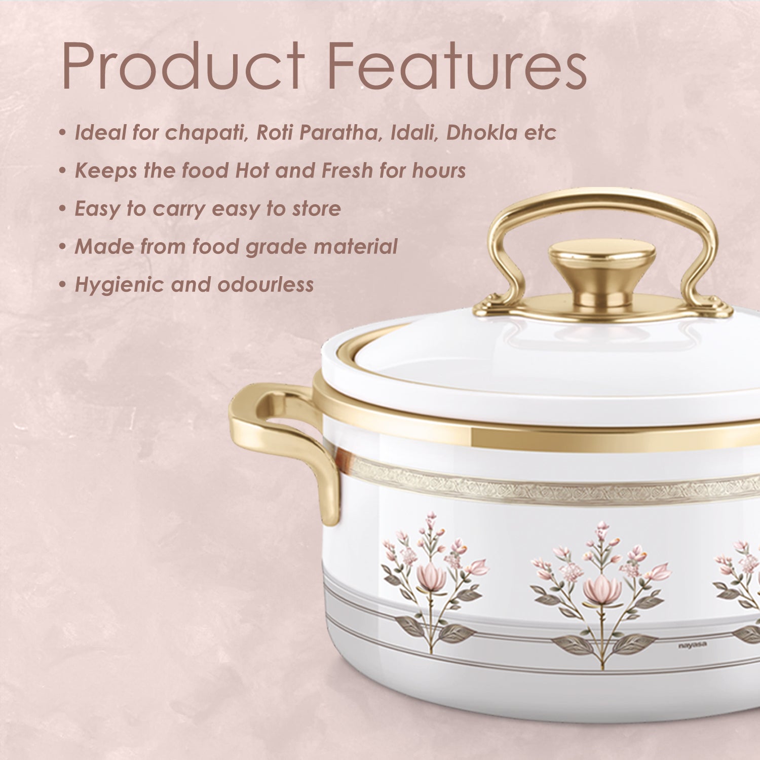 Rachel Casserole small set, 500ml, 1000ml, 1500ml