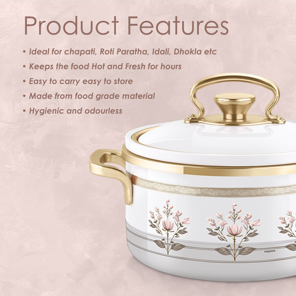Rachel Casserole small set, 500ml, 1000ml, 1500ml