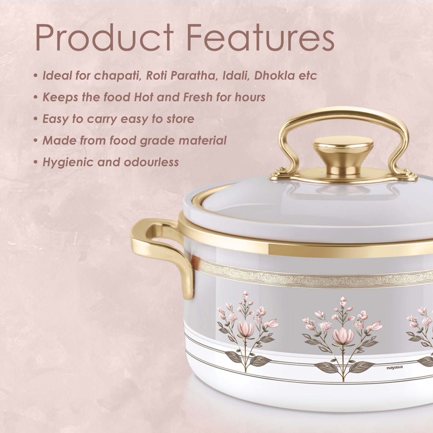 Rachel Casserole small set, 500ml, 1000ml, 1500ml