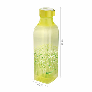 Deluxe Square Plastic Bottle, Set of 2, 1000 ml