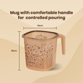 Funk 3 Pieces Bathroom Set - 18 ltr + 1.5 Mug + Stool