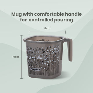 Funk 3 Pieces Bathroom Set - 18 ltr + 1.5 Mug + Stool